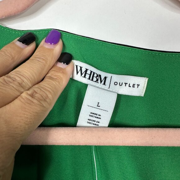 NWT White House Black Market Sleeveless Surplice Top Fresh Stripe Amazon #WHBM30 - Picture 4 of 9